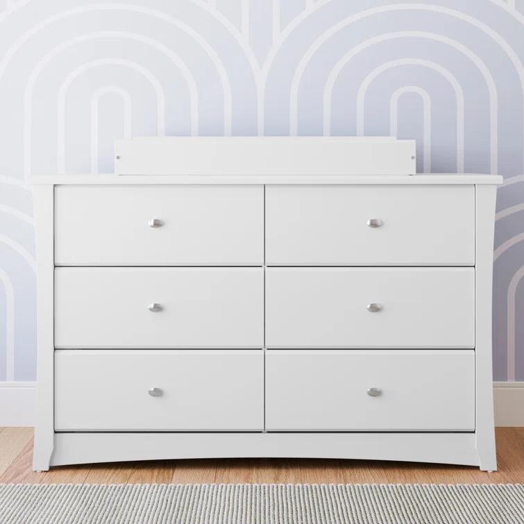 Crescent 6 Drawer Double Dresser
