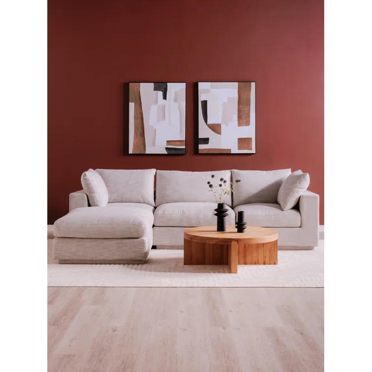 Alford Round Coffee Table - Brown