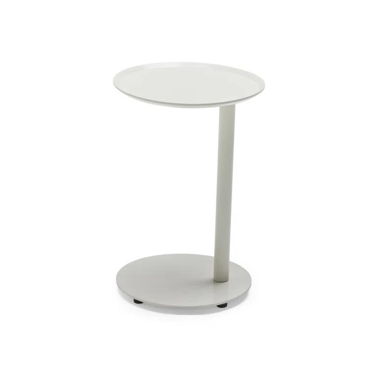 Putty Aluminum Outdoor Circular Side Table