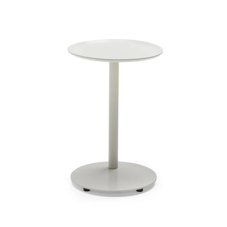 Putty Aluminum Outdoor Circular Side Table