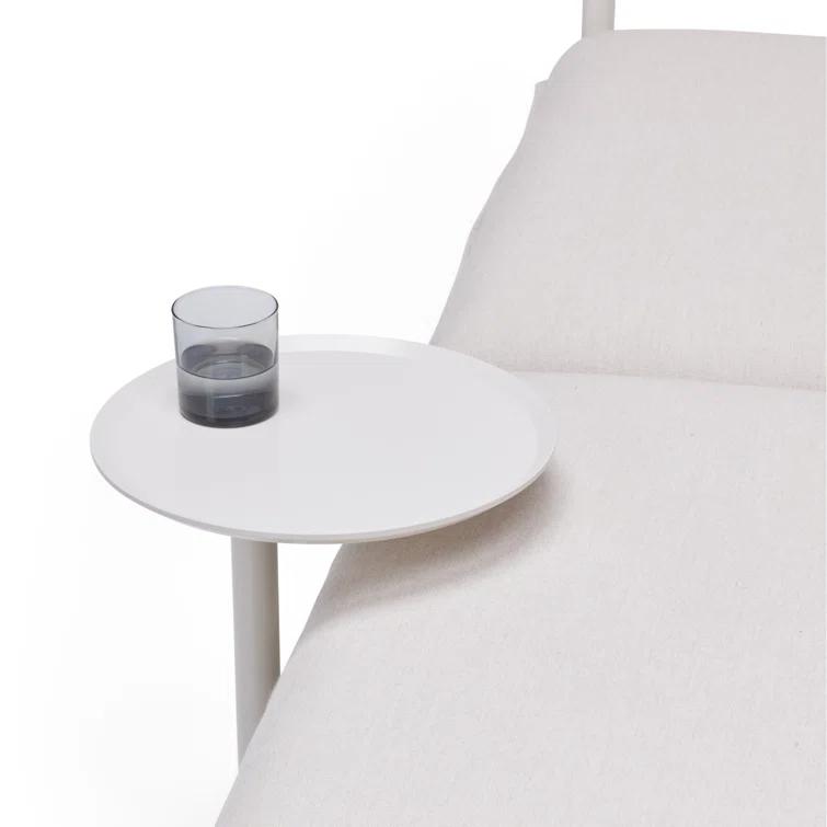 Putty Aluminum Outdoor Circular Side Table