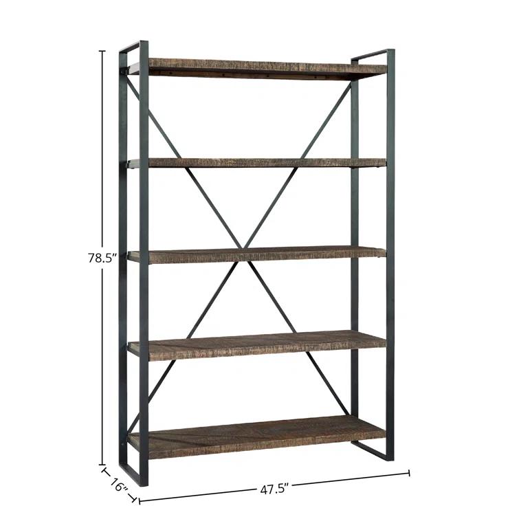 Hyde Wide Etagere Bookcase