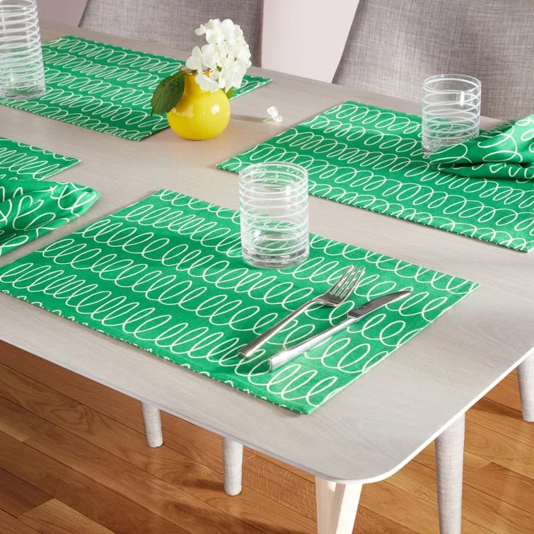 Kate Spade New York Placemats, Reversible, 100% Cotton, Machine Washable (Set of 4)