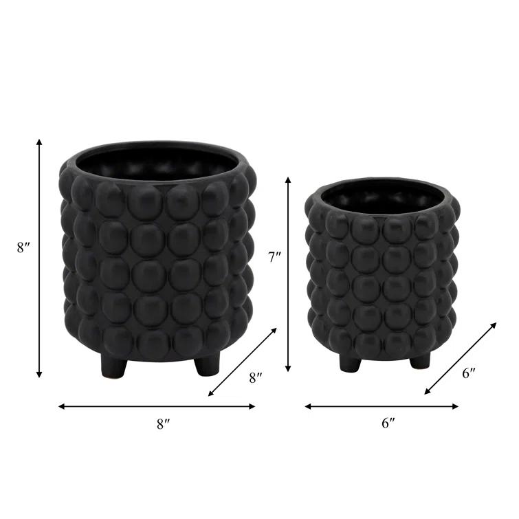 Handmade Ceramic Pot Planter - Set of 2