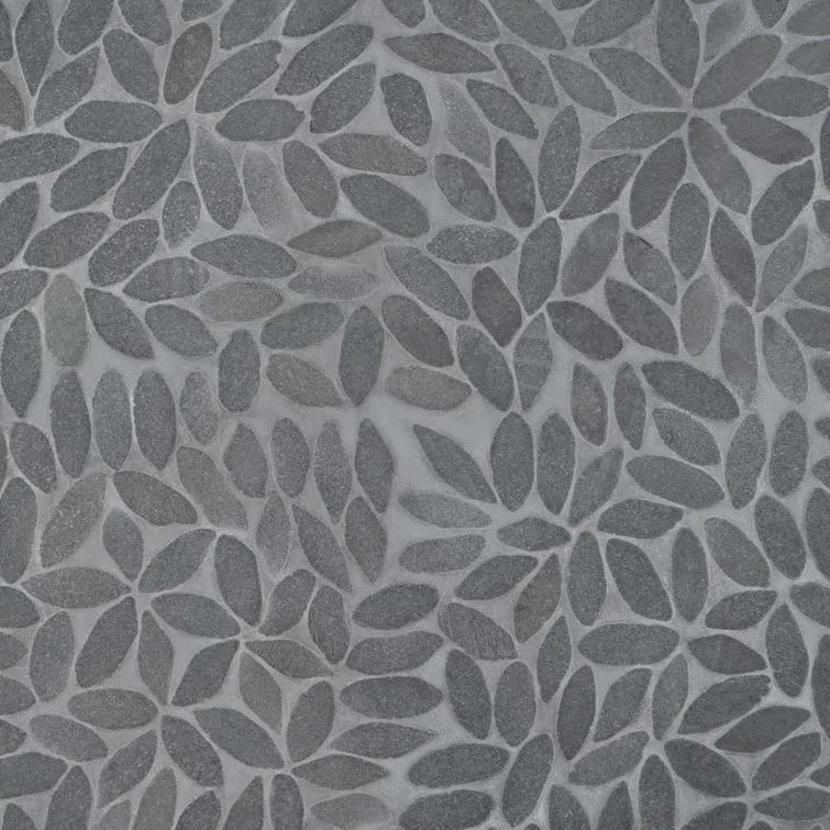 Picturesque Flower 11.81 in. x 11.81 in. Natural Stone Floor and Wall Mosaic Tile (0.97 Sq. Ft. / Each)