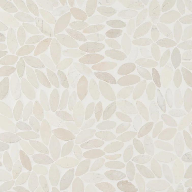 Picturesque Flower 11.81 in. x 11.81 in. Natural Stone Floor and Wall Mosaic Tile (0.97 Sq. Ft. / Each)