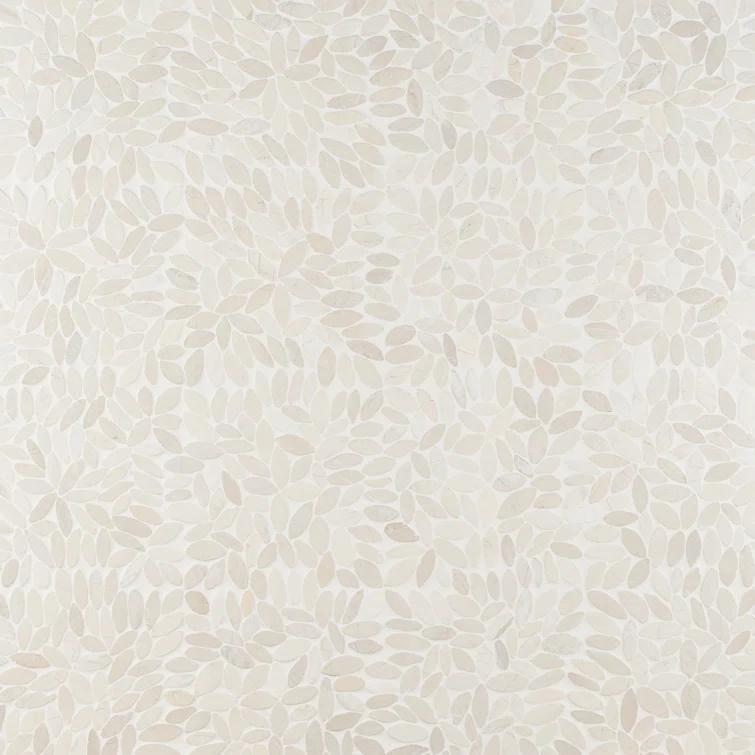 Picturesque Flower 11.81 in. x 11.81 in. Natural Stone Floor and Wall Mosaic Tile (0.97 Sq. Ft. / Each)