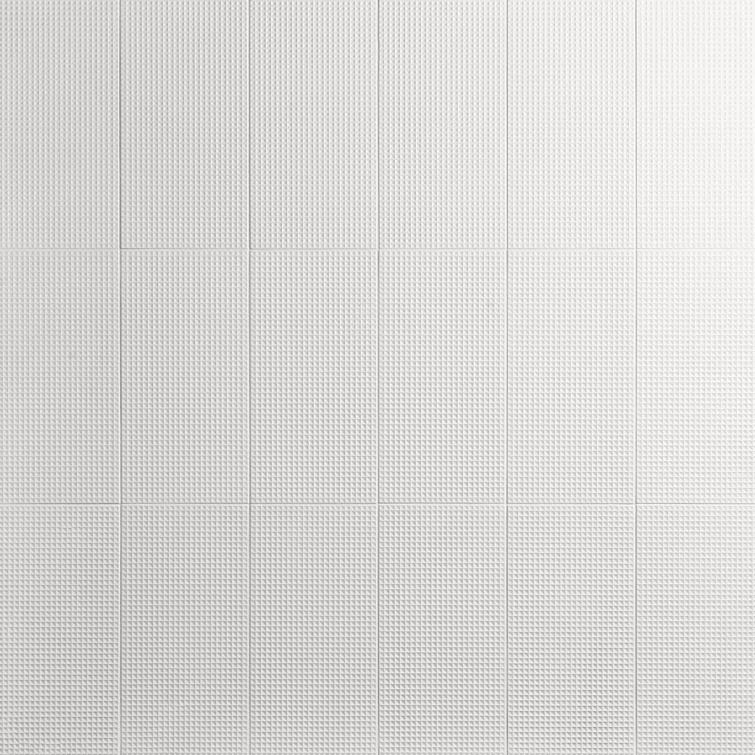 Level Waffle 7.87" x 15.74" Ceramic Patterned Tile