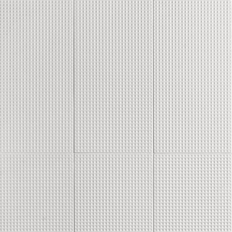 Level Waffle 7.87" x 15.74" Ceramic Patterned Tile