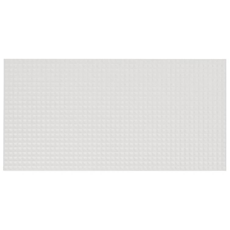 Level Waffle 7.87" x 15.74" Ceramic Patterned Tile