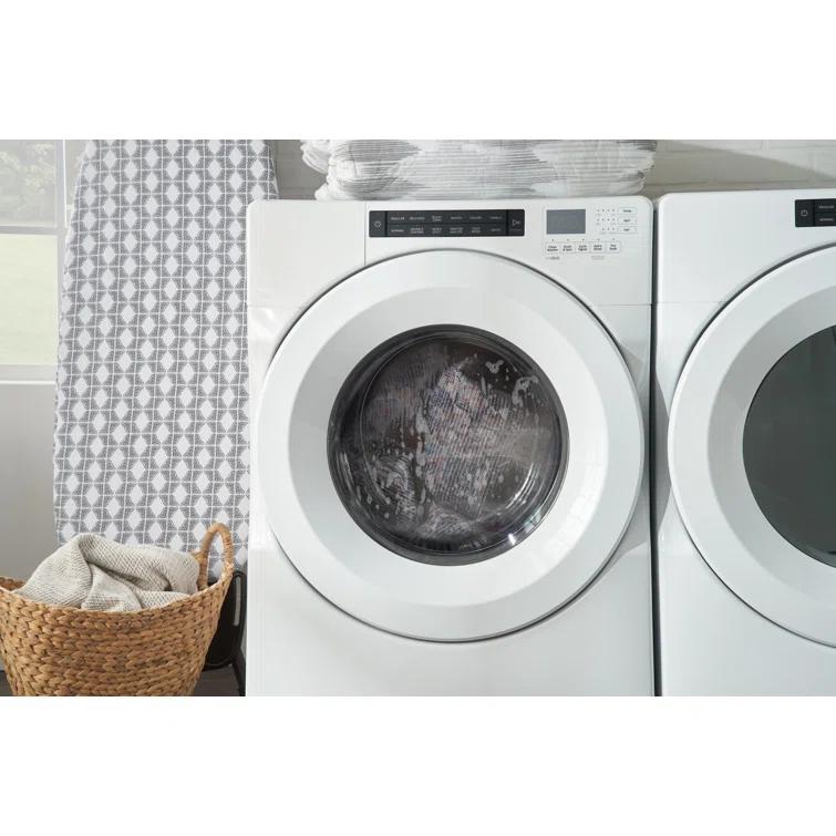 Oriental Machine Washable Cotton/Polyester Area Rug in Ivory/Olive