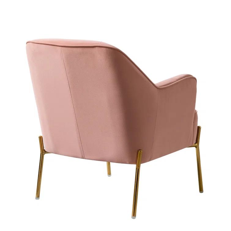 Cleo 26" Wide Contemporary Chair with Recessed Arms