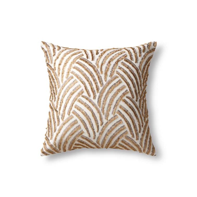 Trevi Abstract Linen Throw Pillow