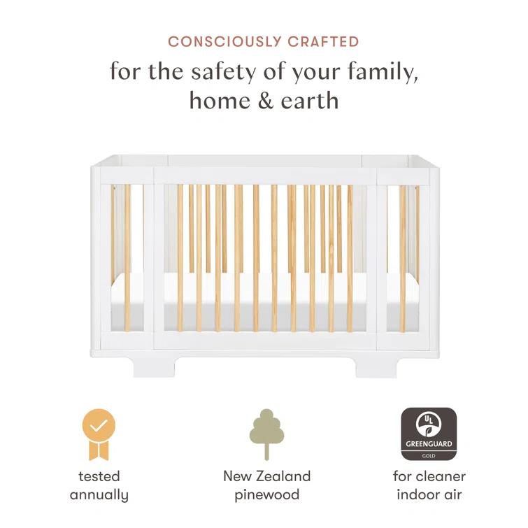 Yuzu 8-In-1 Convertible Crib With All-Stages Conversion Kits