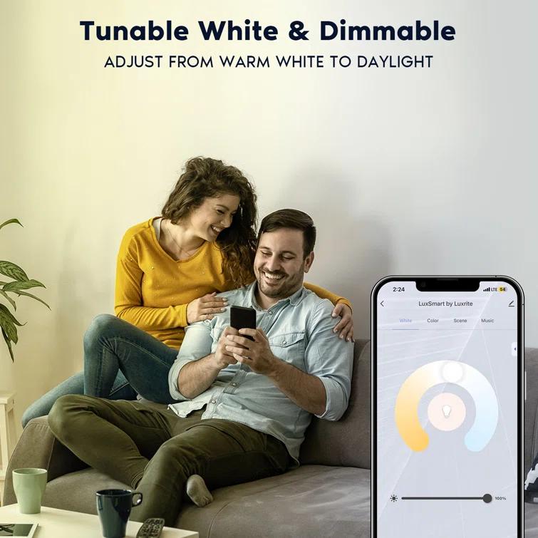 5.05'' Tunable Color Temperature Air-Tight IC Rated LED Canless Recessed Lighting Kit
