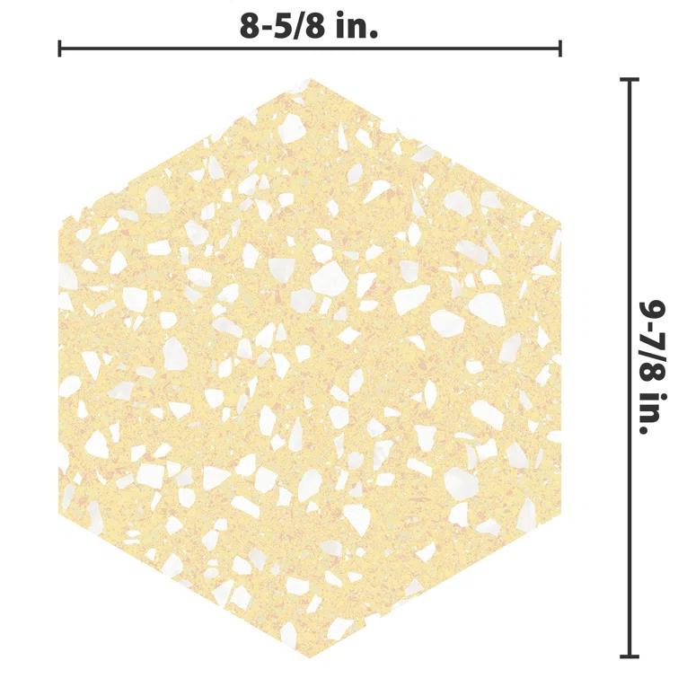 Venice 9" x 10" Porcelain Stone Look Wall & Floor Tile