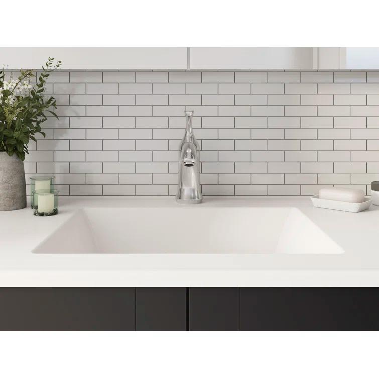 Forté Single-Handle Bathroom Sink Faucet with Drain Assembly and Escutcheon Plate, 1.2 GPM