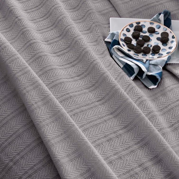 Vellux Vellux 100% Cotton Blanket - Soft, Breathable, Cozy & Lightweight Thermal Blanket  All-Season Blanket Perfect for Layering Bed, Couch & Sofa - Hotel Quality