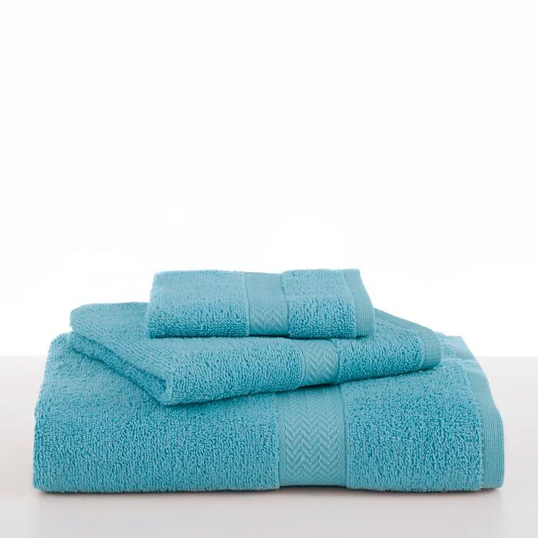 Martex 6 Piece Luxury Cotton Towel Set, 2 Bath Towels, 2 Hand Towels, 2 Washcloths 500 GSM 100% Ring Spun Cotton Highly Absorbent Soft Towels for Bathroom For Everyday Use, Hotel & Spa