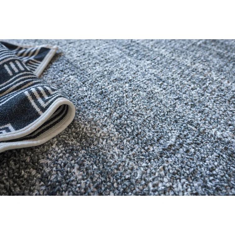 Charcoal Hand-Knotted Wool and Viscose 10' x 14' Area Rug