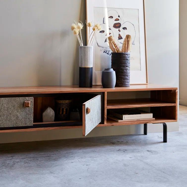 Temis Solid Wood TV Stand for TVs up to 70"