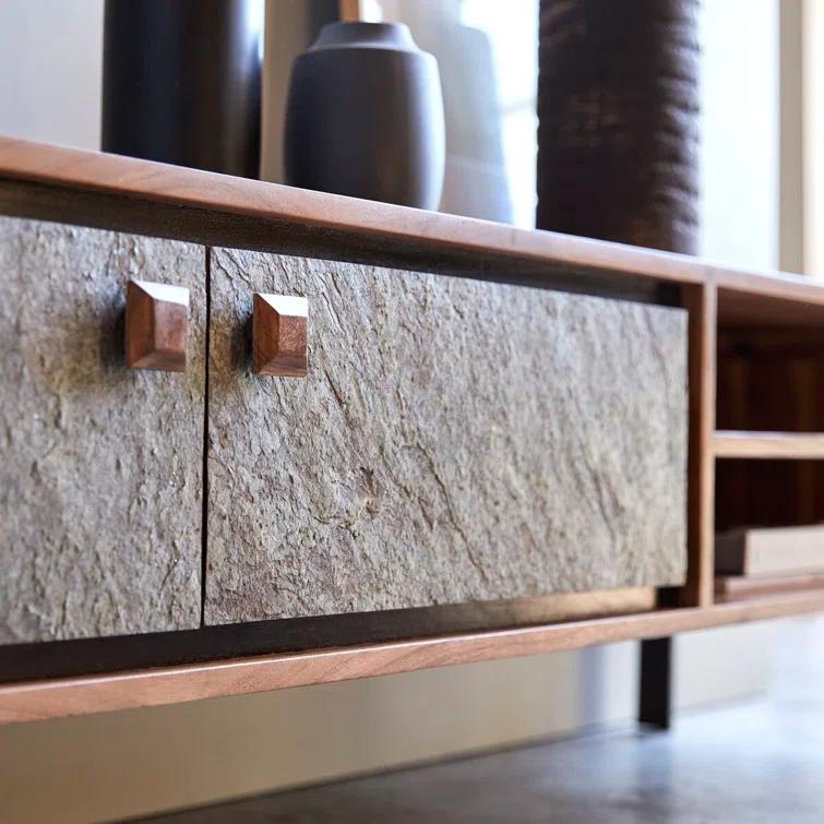 Temis Solid Wood TV Stand for TVs up to 70"