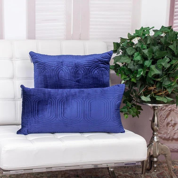 Parkland Collection Iphis Geometric Cotton Reversible Throw Pillow