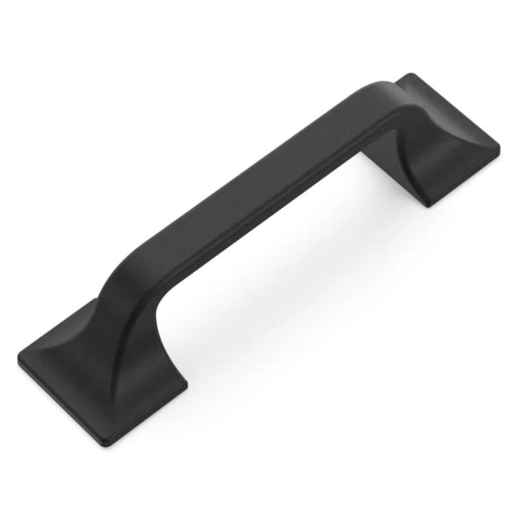 Hickory Hardware Forge Collection Handle Pull - 3" Center to Center Cabinet Pull Black Iron - Farmhouse Hardware for Drawers & Cabinets (Set of 10)