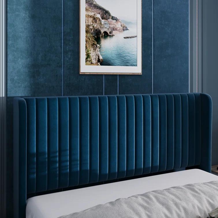 Candler Upholstered Platform Bed with Wingback