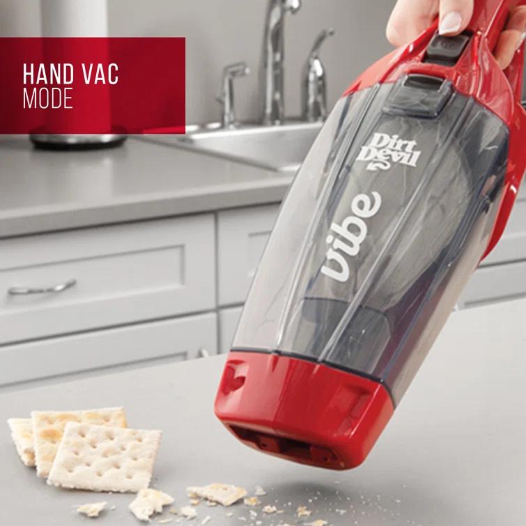 Dirt Devil Vibe 3-in-1 Vacuum Cleaner, Lightweight Corded Stick Vacuum with Handheld, SD20020V, Red