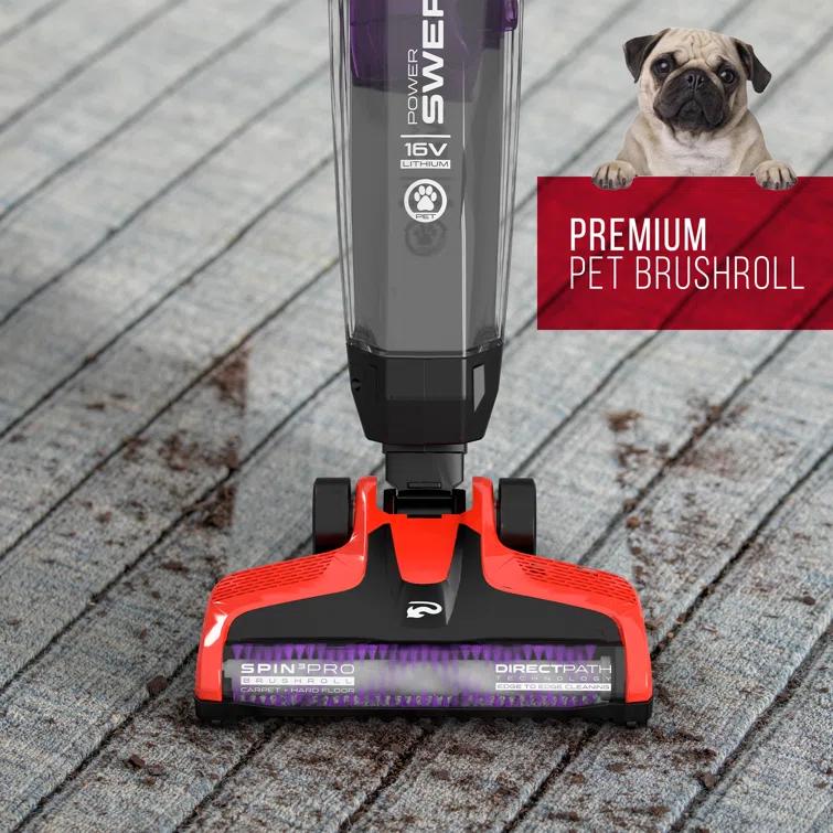 Power Swerve Pet, Lightweight Cordless Stick Upright Vacuum Cleaner, For Carpet And Hard Floors, Bd22052v, Red