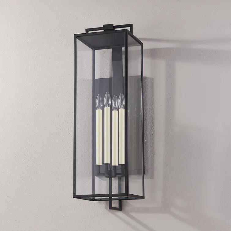 Judy Outdoor Sconce - Black / 34"H