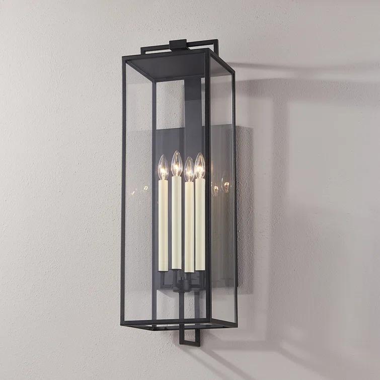 Judy Outdoor Sconce - Black / 34"H