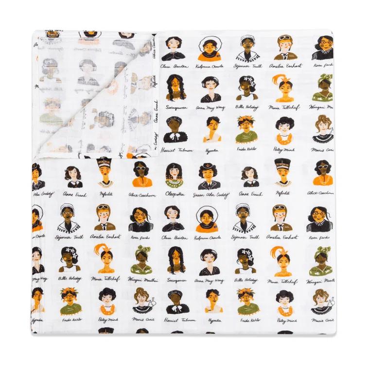 Women in History Muslin 100% Cotton Swaddle