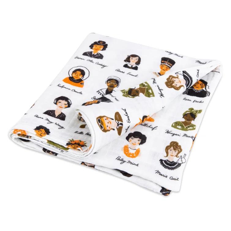 Women in History Muslin 100% Cotton Swaddle