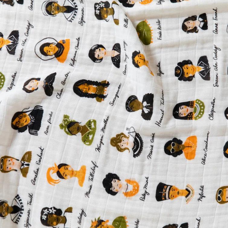 Women in History Muslin 100% Cotton Swaddle