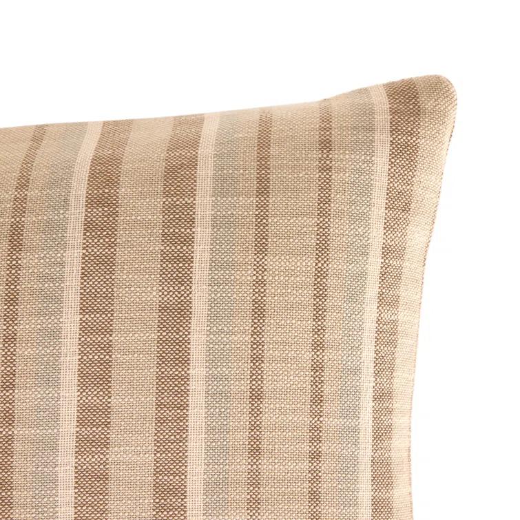 Four Hands Adobe Striped Reversible Throw Pillow