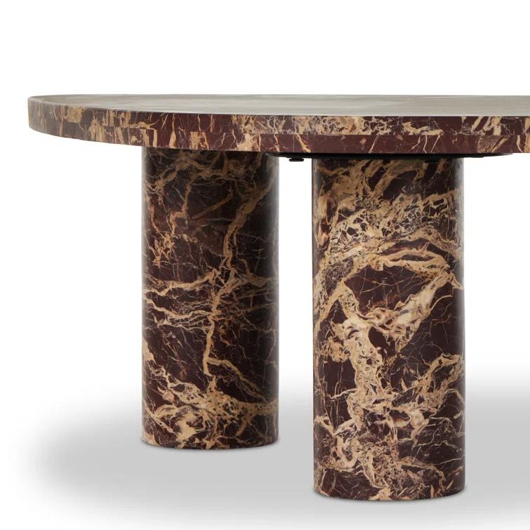Mariano Coffee Table - Merlot Marble / Large