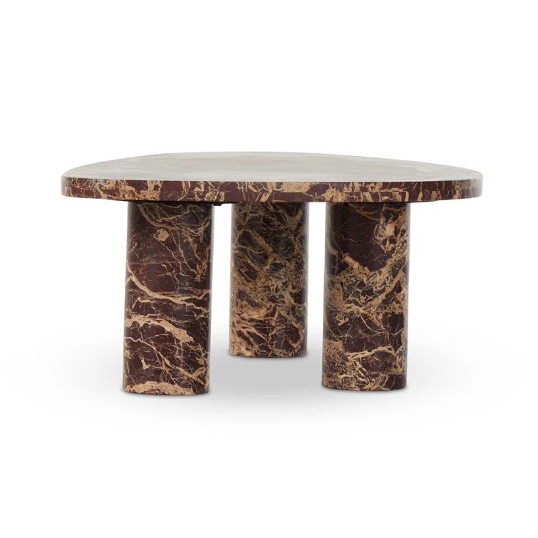 Mariano Coffee Table - Merlot Marble / Large