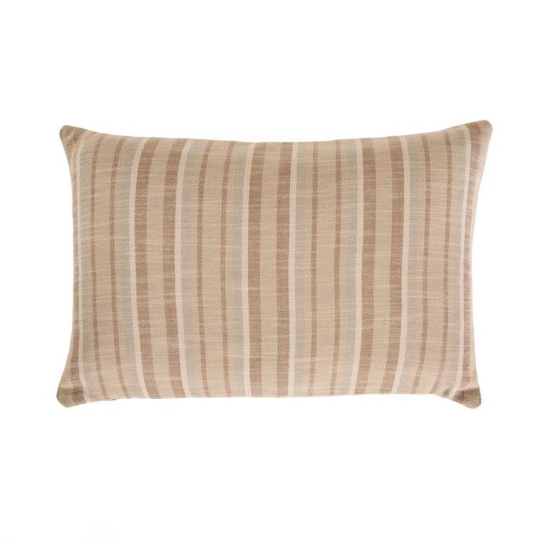 Four Hands Adobe Striped Reversible Throw Pillow