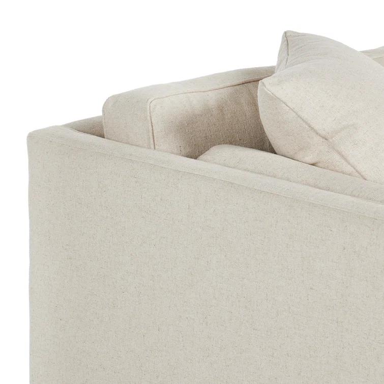 Sawyer White Cotton Blend 2-Piece Sectional Sofa