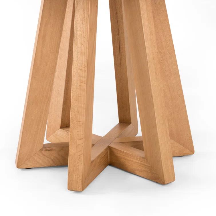 Fanned Base Round Dining Table (42"- 55")