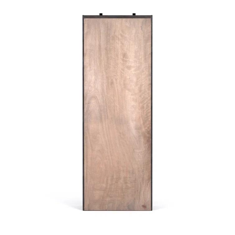 Haiden Contemporary Smoked Pine and Iron Ladder Bookshelf