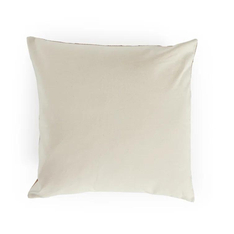 Four Hands HANDWOVEN CHECKED Checkered Cotton Reversible Throw Pillow