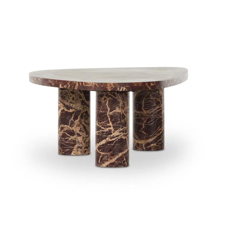 Mariano Coffee Table - Merlot Marble / Large