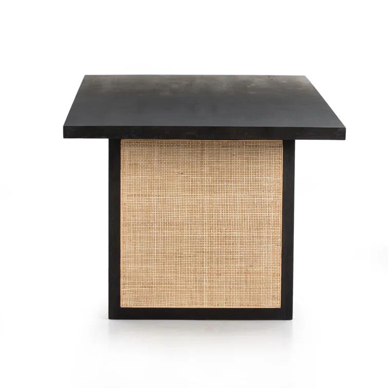Yvette Woven Rectangle Dining Table (84")