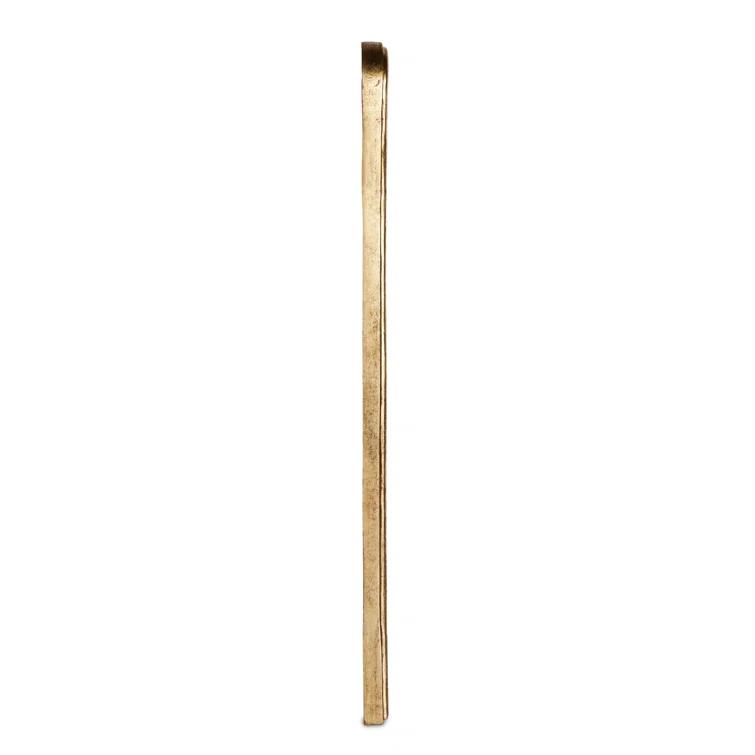 Rectangular Gold Leaf Wood Wall Mirror