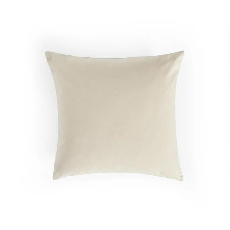 HANDWOVEN CHECKED Checkered Cotton Reversible Throw Pillow