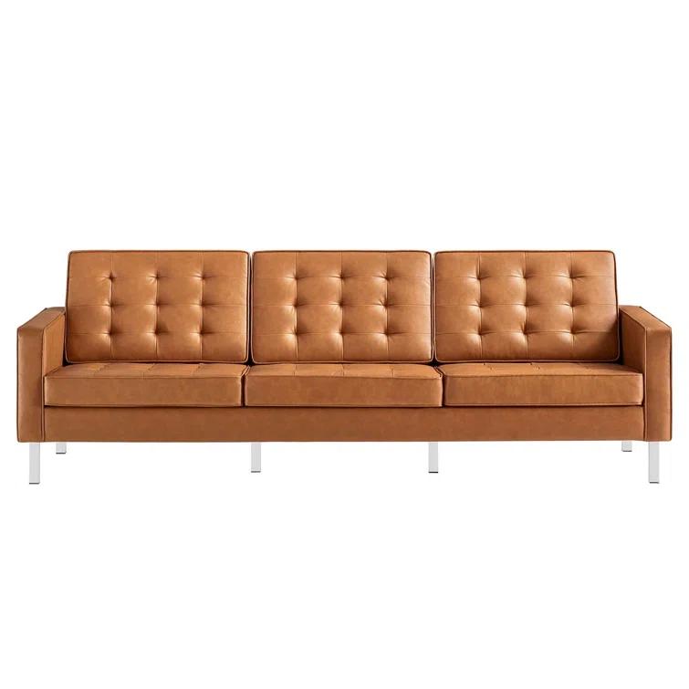 Modway Loft Tufted Vegan Leather Sofa by Modway