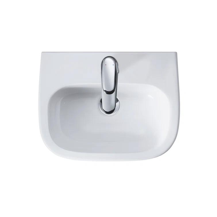 D-Code Ceramic 18" Bathroom Sink with Overflow